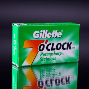 10 Lames Gillette 7 O'clock Permasharp Stainless