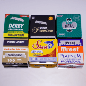 Pack 12 Demies Lames Derby - Treet - Shark - Perma-Sharp